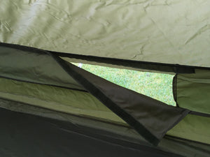 French army olive green nylon two-man tent - one piece – Grade 1