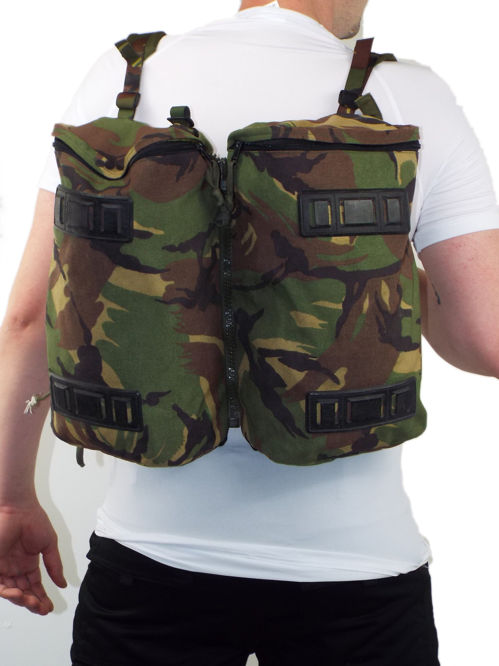 Dutch Woodland Camo Day Pack - back pack - Rucksack side pocket/s