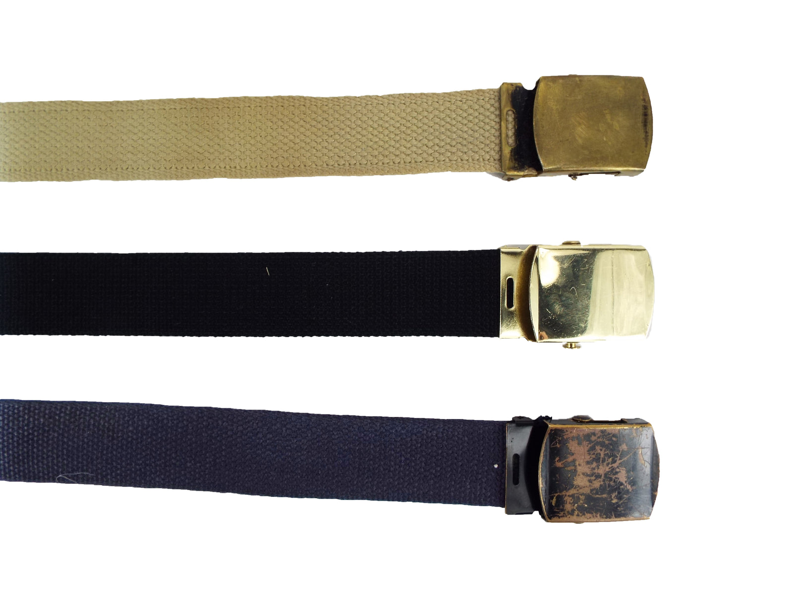 Austrian Army -  Canvas Belt - Various Styles - narrow width