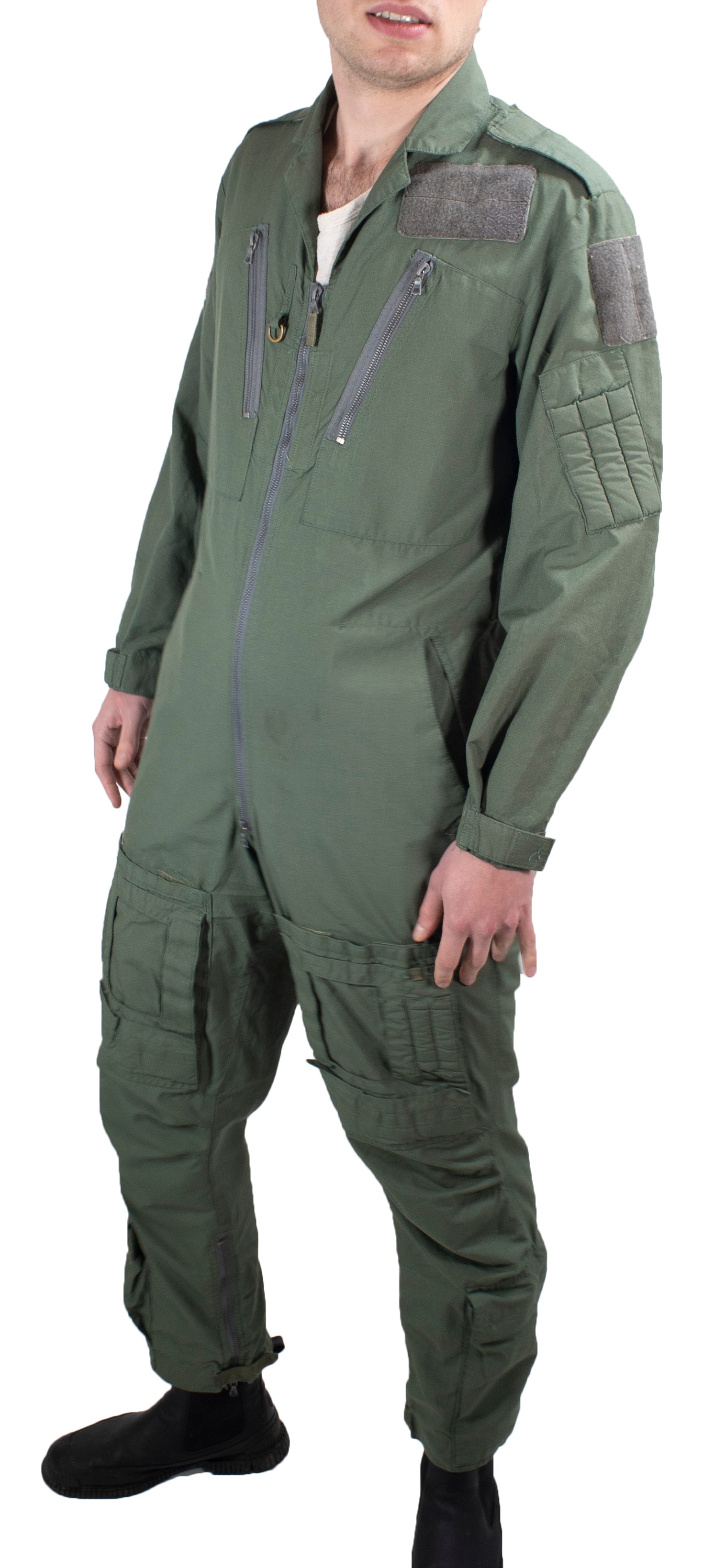 British Royal Air Force Flying Suit - Pilot - Sage Green - slim fit with Knee Pockets