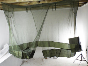 British Army Cot Bed Mosquito Net - single bed size
