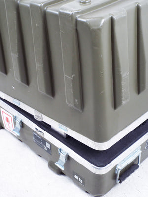 Swiss ABS and aluminium Transportation Case - Green - Kappler