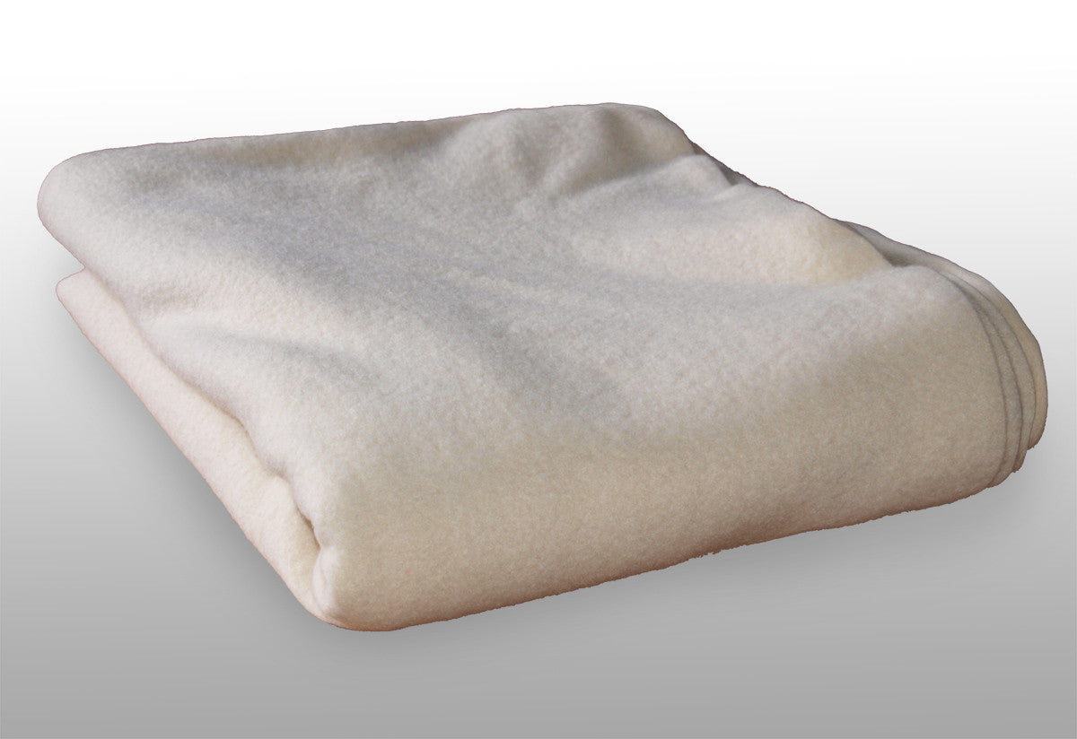 White Wool Military Blanket - British Army Surplus