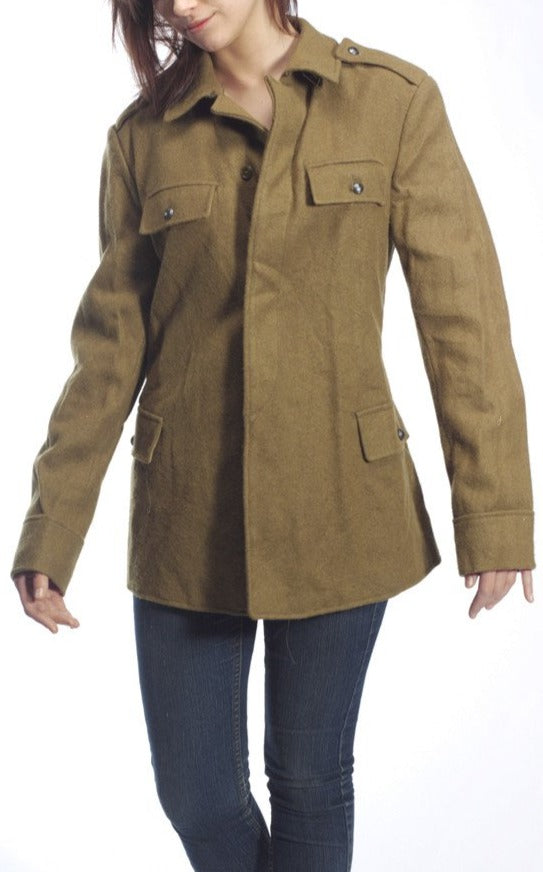 Romanian Military Womens Vintage Wool Jacket